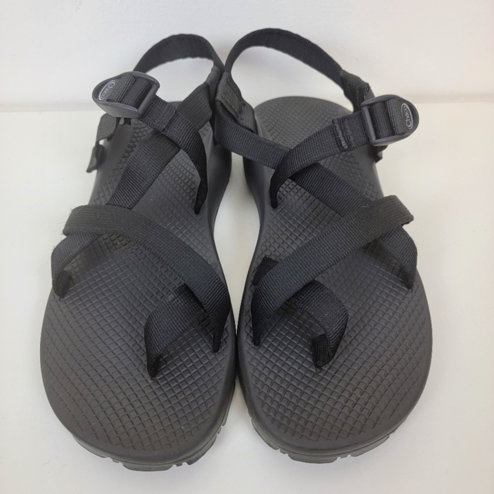 Black Chaco Sandals W11 Strappy with Vibram Soles